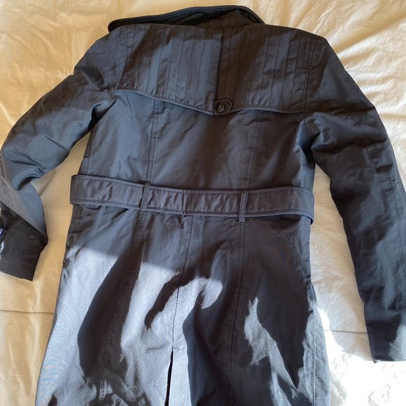 Nobis Navy Women's Small Midi Trench Coat / Jacket - Picture 10 of 10